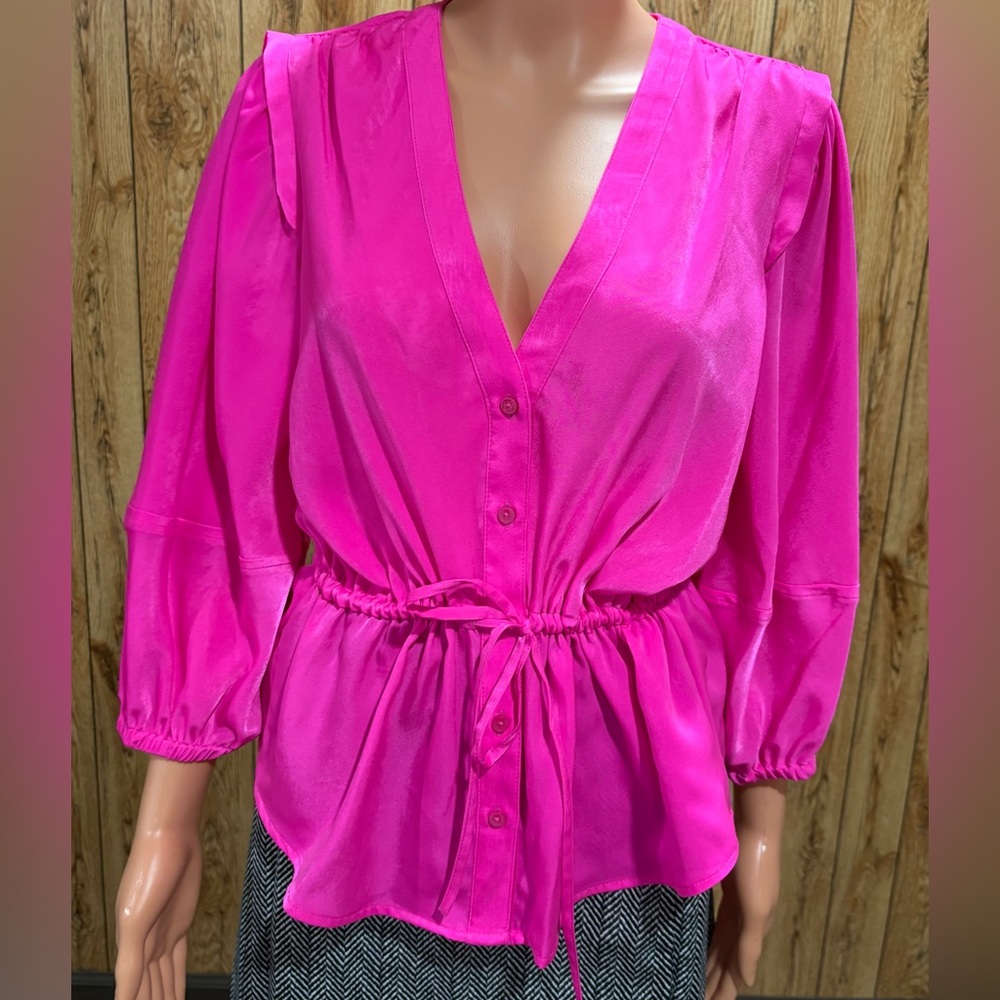 DKNY Vibrant Pink Blouse